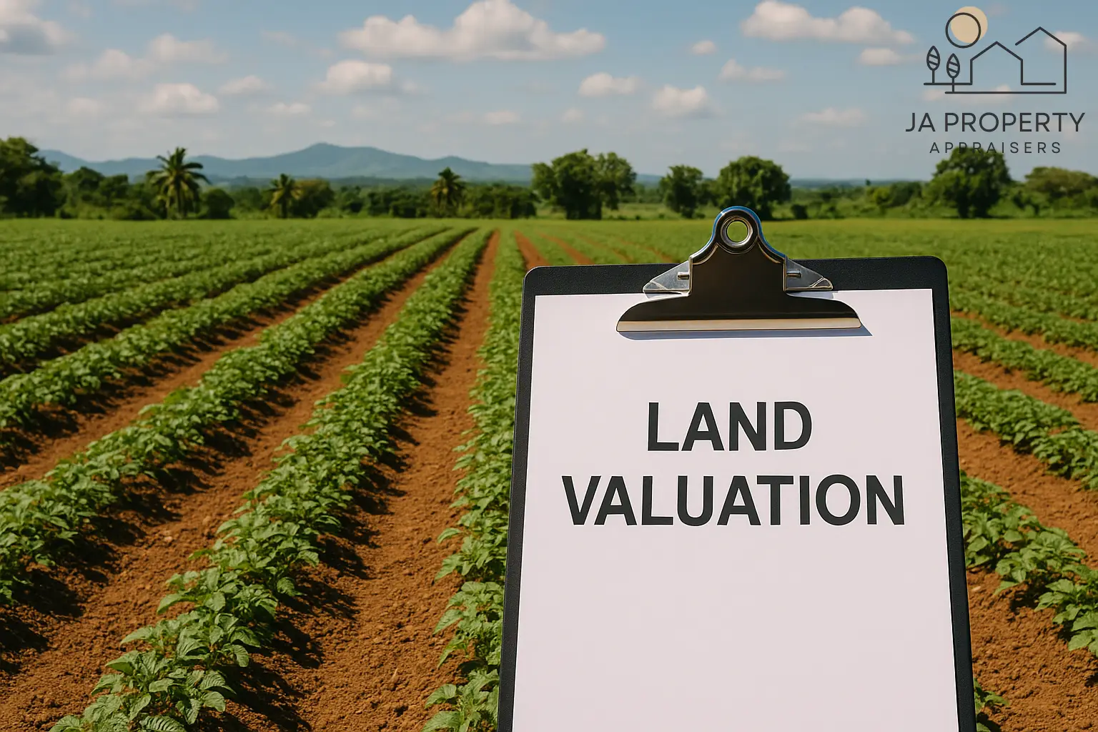 Land in Jamaica being appraised.