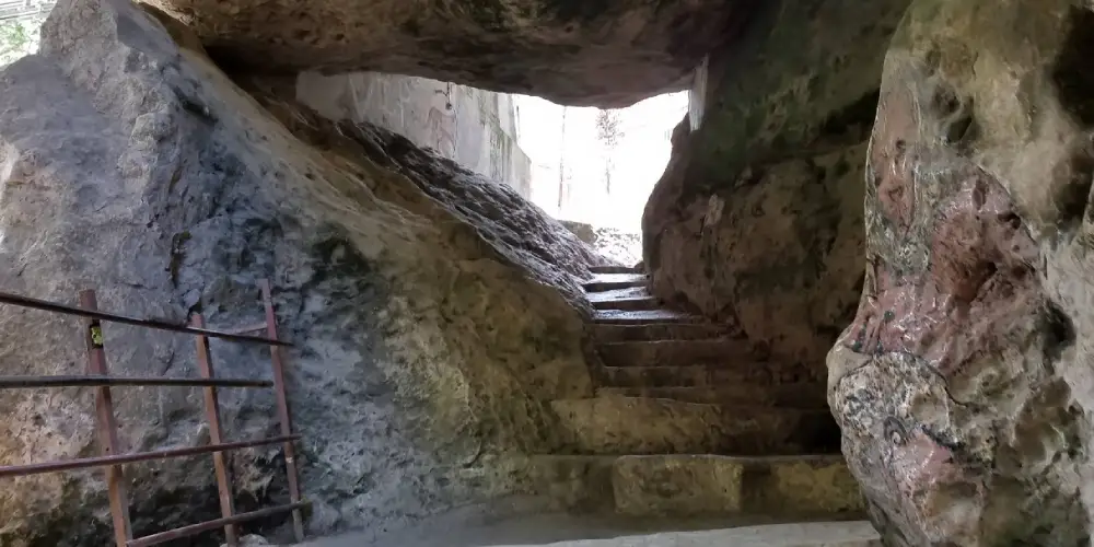 Cane River Falls in Saint Andrew Parish, Jamaica, West Indies