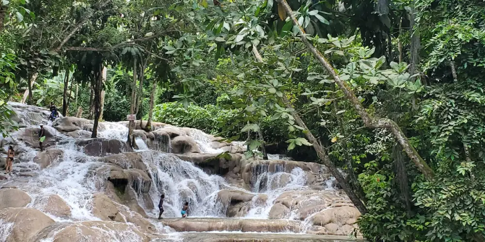 Dunns River Falls in Ocho Rios Saint Ann Parish